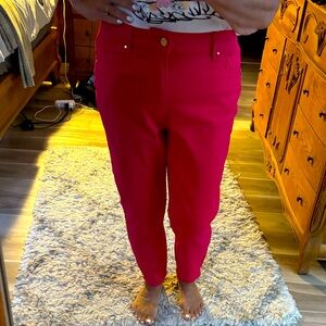 White House Black Market  Pink Skinny Women's Jeans. Size 12. Worn once.